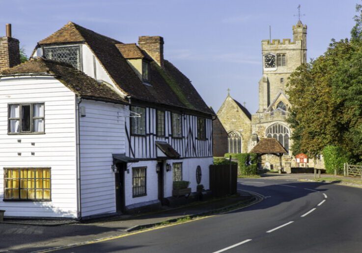 High Street and All Saints Church, Biddenden
